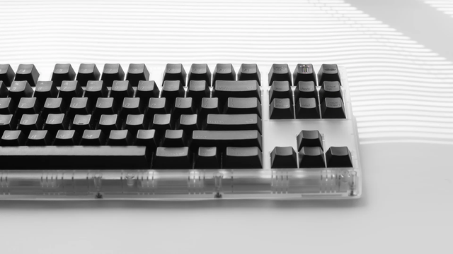 Lelelab München black engraved ABS keycaps