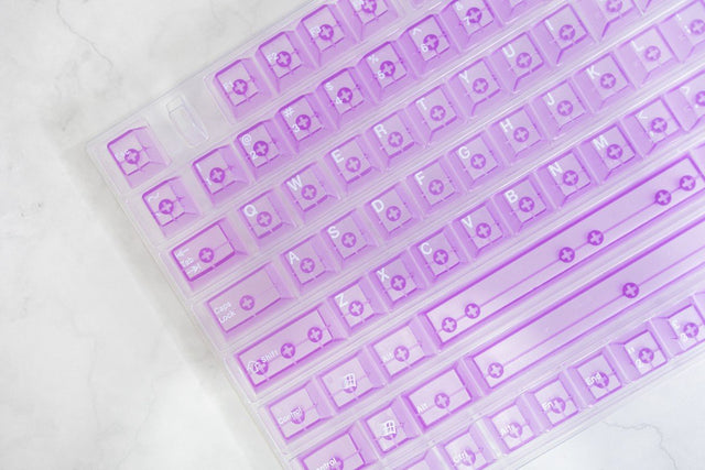 LeleLab Crystal Color Clear ABS Keycap Sets