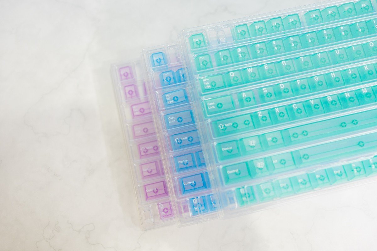 LeleLab Crystal Color Clear ABS Keycap Sets