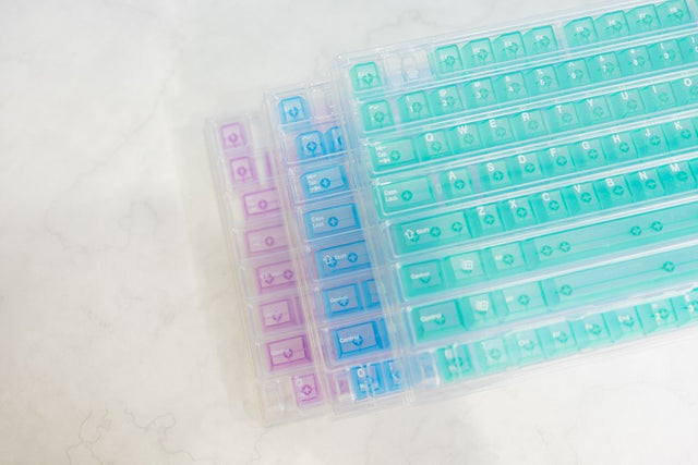 LeleLab Crystal Color Clear ABS Keycap Sets