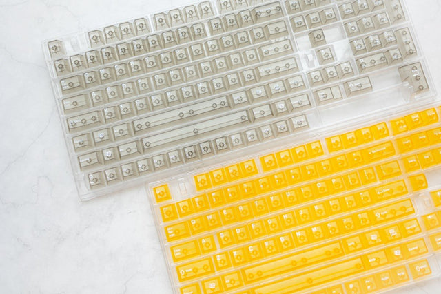 LeleLab Crystal Color Clear ABS Keycap Sets