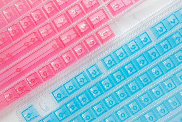 LeleLab Crystal Color Clear ABS Keycap Sets