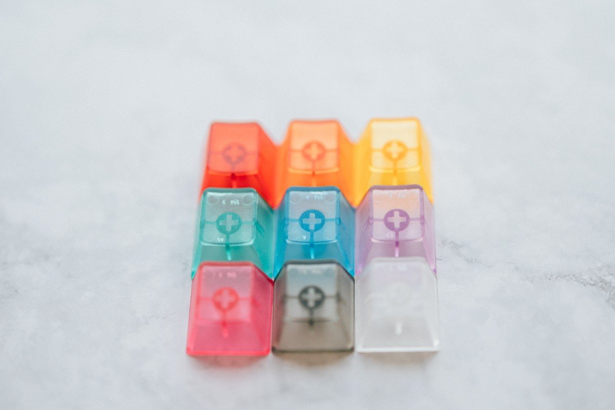 LeleLab Crystal Color Clear ABS Keycap Sets