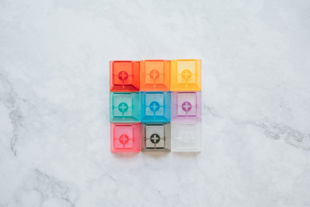 LeleLab Crystal Color Clear ABS Keycap Sets