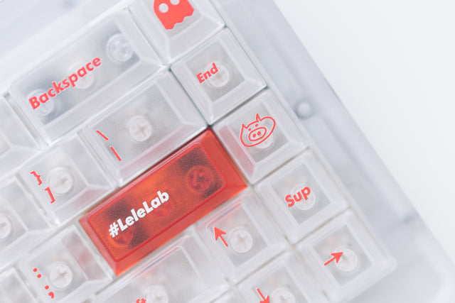 LeleLab Supsup SuperX White Keycap Set