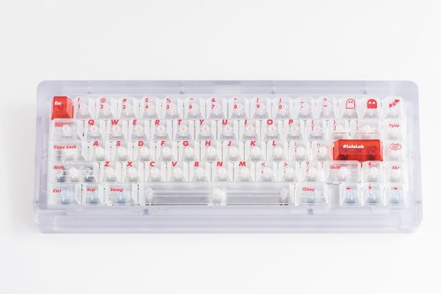 LeleLab Supsup SuperX White Keycap Set