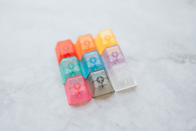 LeleLab Crystal Color Clear ABS Keycap Sets